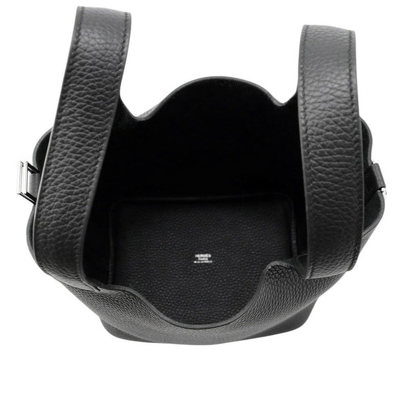 エルメス ハンドバッグ ピコタンロックPM ブラック/シルバー金具 トリヨンクレマンス K刻印 黒