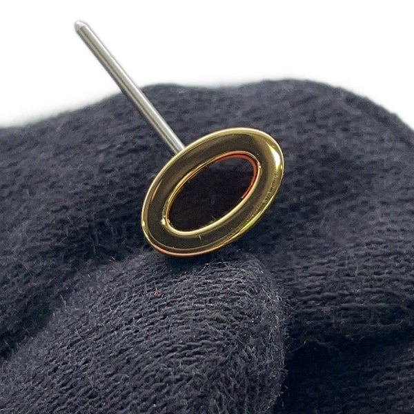 エルメス ピアス ミニ・ポップアッシュ ブラック/ゴールド金具 Hモチーフ HERMES Pop H ポップH