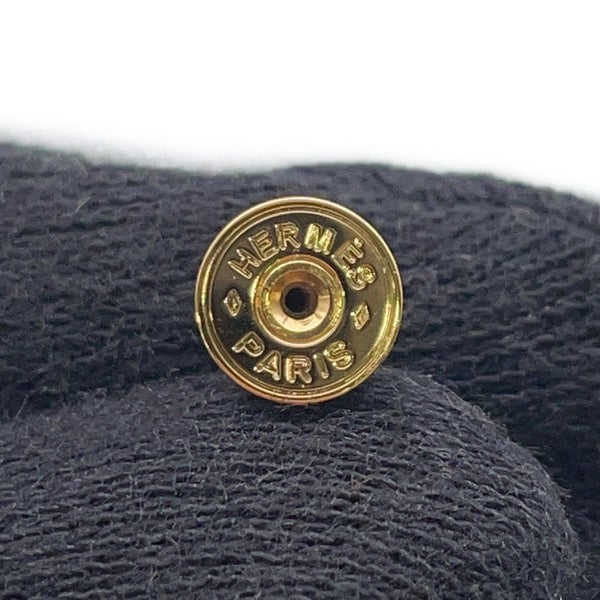 エルメス ピアス ミニ・ポップアッシュ ブラック/ゴールド金具 Hモチーフ HERMES Pop H ポップH