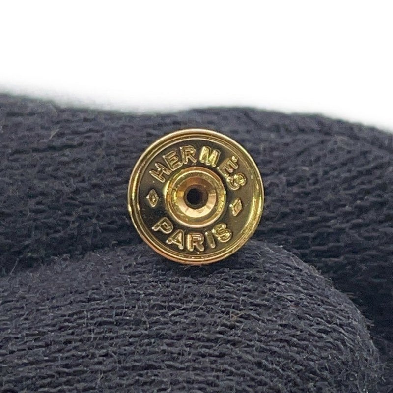 エルメス ピアス ミニ・ポップアッシュ ブラック/ゴールド金具 Hモチーフ HERMES Pop H ポップH