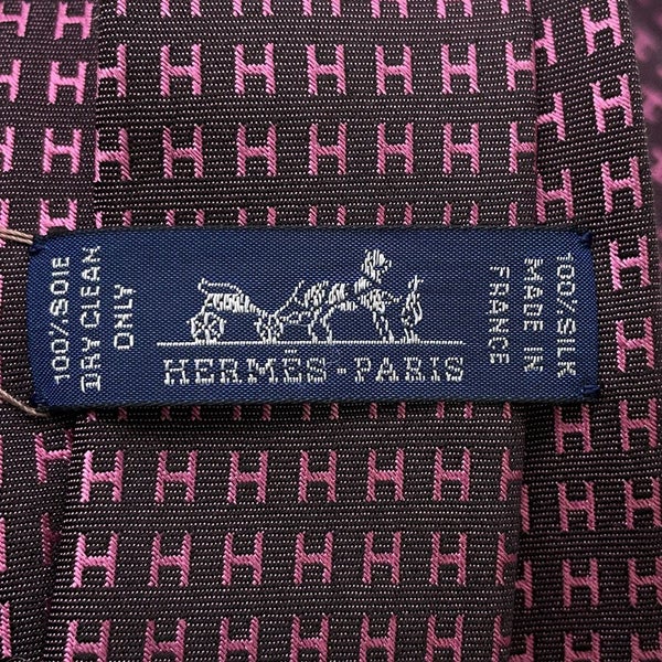 エルメス ネクタイ ファソネH シルクタイ HERMES メンズ