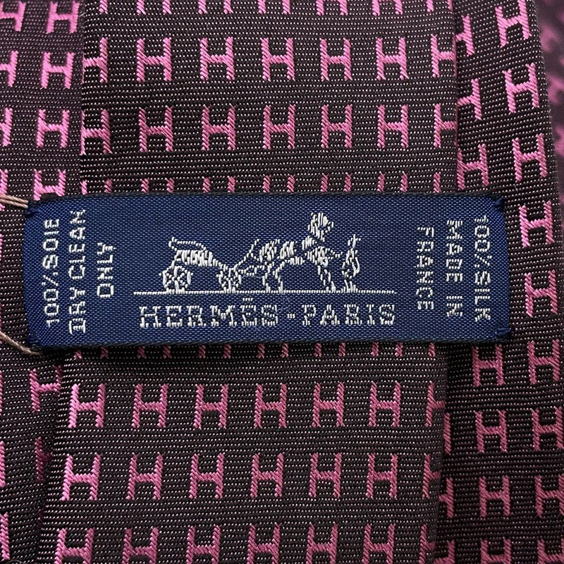 エルメス ネクタイ ファソネH シルクタイ HERMES メンズ