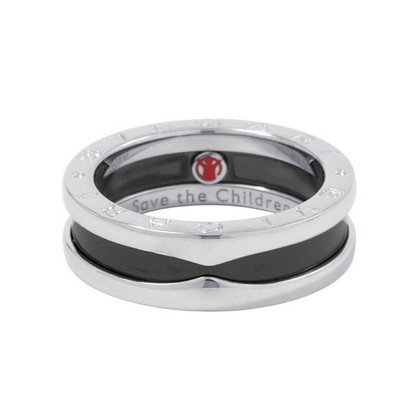 ブルガリ リング セーブ・ザ・チルドレン ビーゼロワン B-zero1 1バンド SV925/ブラックセラミック サイズ54 346099