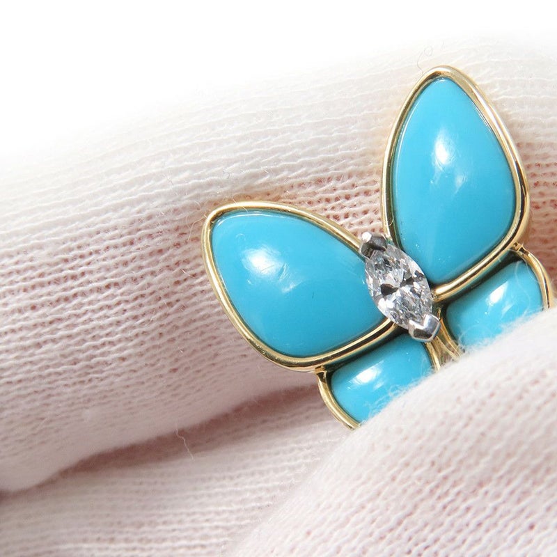 ヴァンクリ リング ドゥ パピヨン アントレ レ ドア リング ターコイズ/ダイヤモンド 36P 計0.99ct K18YG サイズ50 VCARP7UZ00 指輪