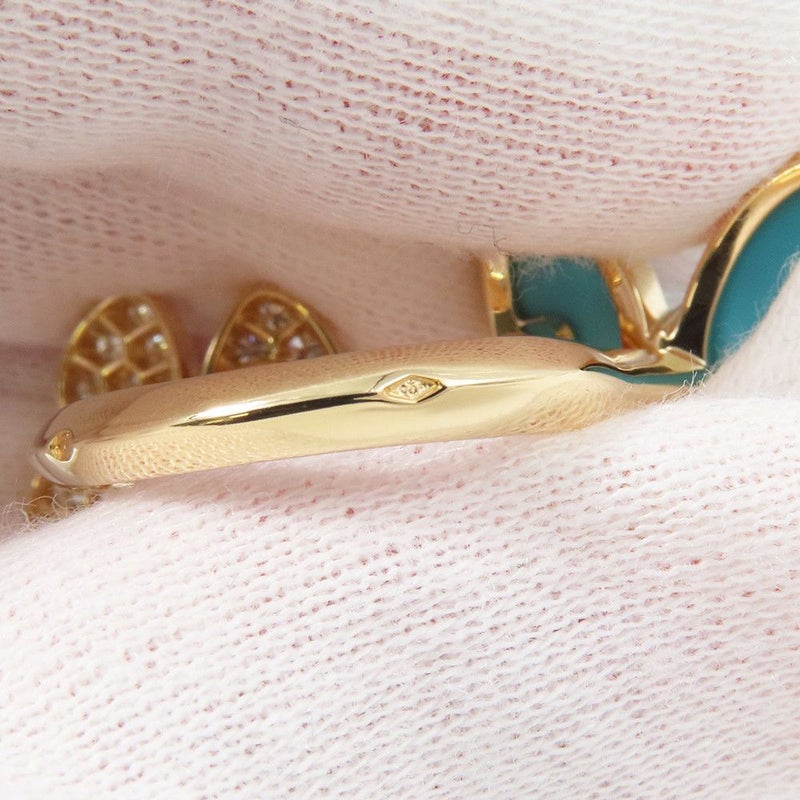 ヴァンクリ リング ドゥ パピヨン アントレ レ ドア リング ターコイズ/ダイヤモンド 36P 計0.99ct K18YG サイズ50 VCARP7UZ00 指輪