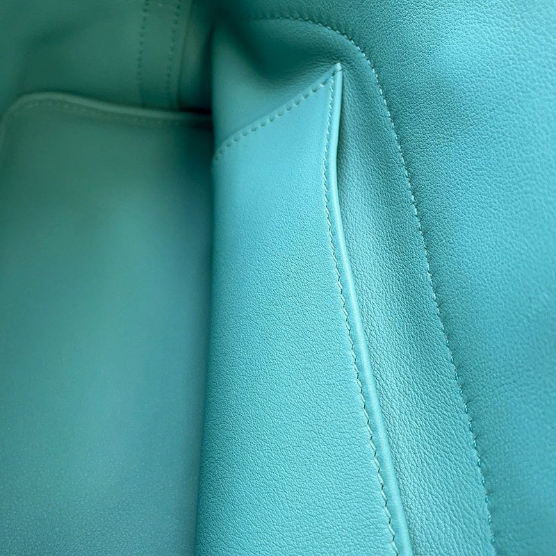 エルメス ハンドバッグ ボリード スクレ ブルーアトール/シルバー金具 スイフト X刻印