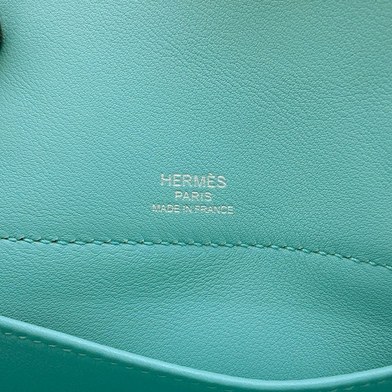 エルメス ハンドバッグ ボリード スクレ ブルーアトール/シルバー金具 スイフト X刻印