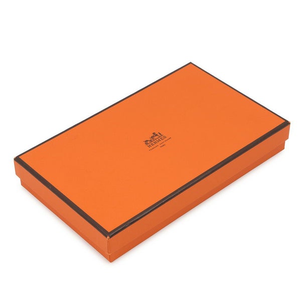 エルメス 長財布 ベアンクラシック ブラック/ゴールド金具 リザード □E刻印 HERMES 財布 黒