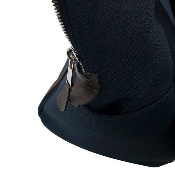 エルメス リュック サックドパンサージュ グルーム  ネイビー/フー/シルバー金具 トワルシェブロン/キャンバス バックパック