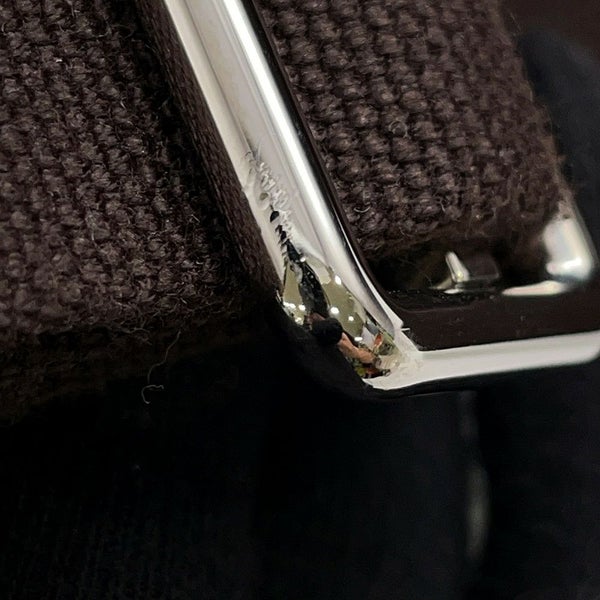 エルメス リュック サックドパンサージュ グルーム  ネイビー/フー/シルバー金具 トワルシェブロン/キャンバス バックパック