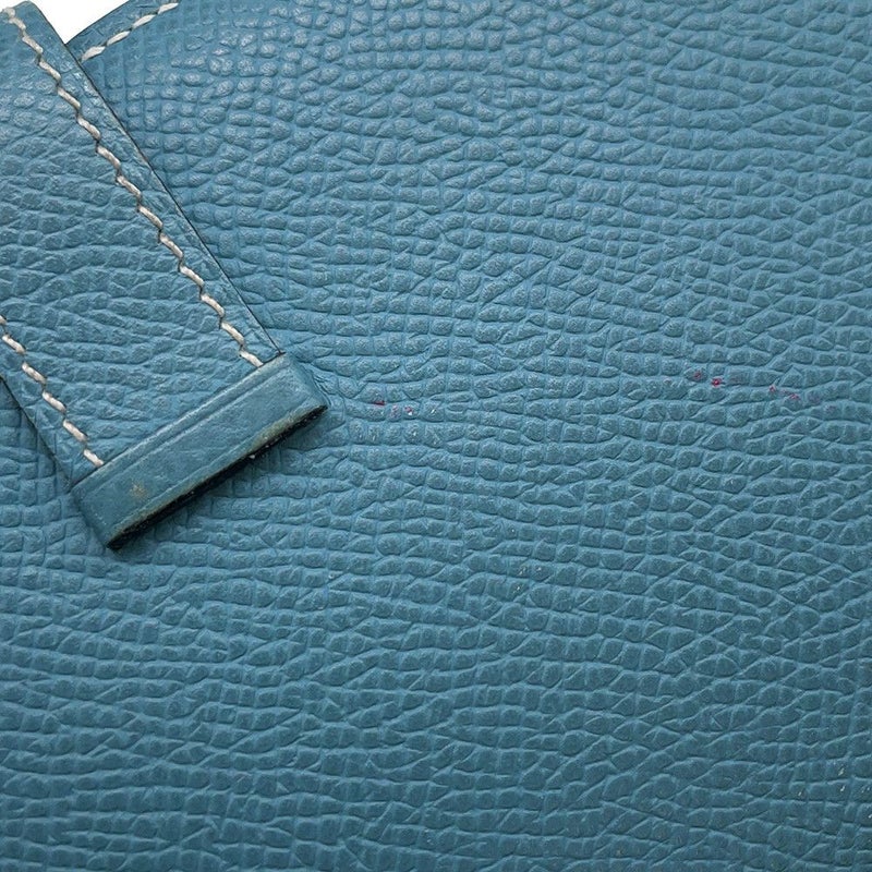 エルメス 長財布 ベアンスフレ ブルージーン/シルバー金具 エプソン □N刻印 HERMES 財布