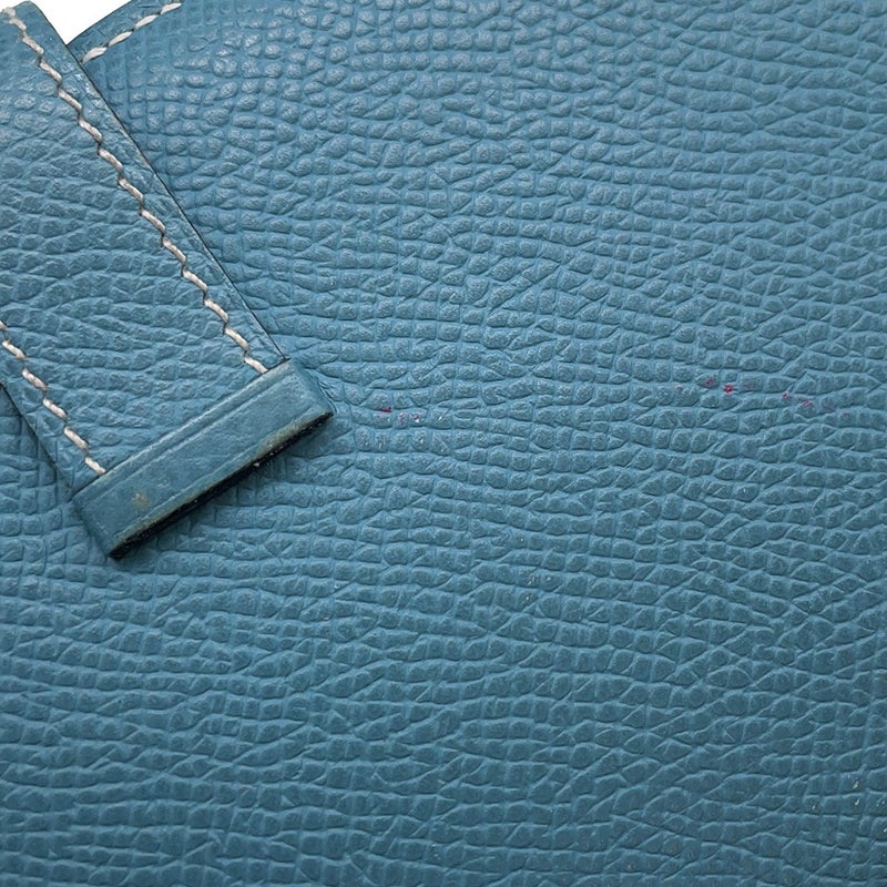 エルメス 長財布 ベアンスフレ ブルージーン/シルバー金具 エプソン □N刻印 HERMES 財布