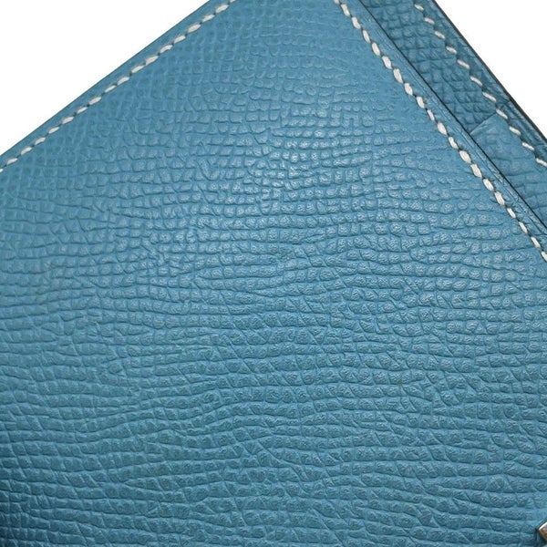 エルメス 長財布 ベアンスフレ ブルージーン/シルバー金具 エプソン □N刻印 HERMES 財布