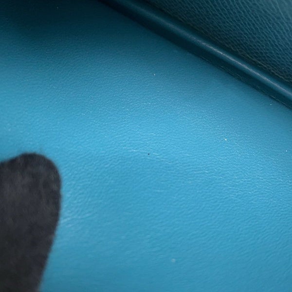 エルメス 長財布 ベアンスフレ ブルージーン/シルバー金具 エプソン □N刻印 HERMES 財布