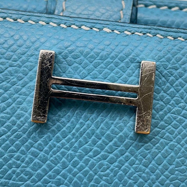 エルメス 長財布 ベアンスフレ ブルージーン/シルバー金具 エプソン □N刻印 HERMES 財布