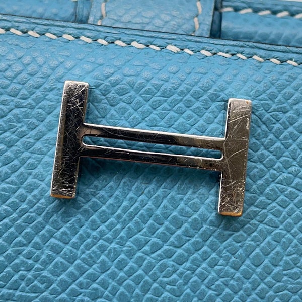 エルメス 長財布 ベアンスフレ ブルージーン/シルバー金具 エプソン □N刻印 HERMES 財布