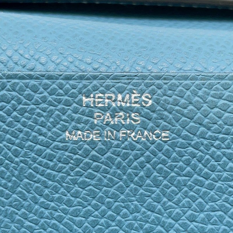 エルメス 長財布 ベアンスフレ ブルージーン/シルバー金具 エプソン □N刻印 HERMES 財布