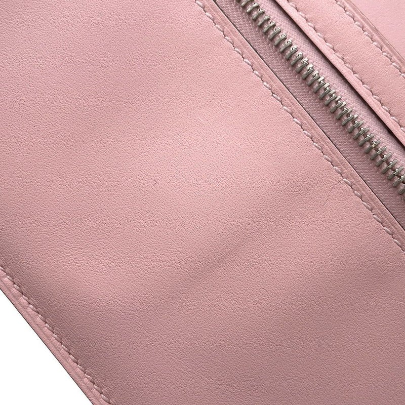 エルメス 長財布 ベアンスフレ ローズサクラ/ブーゲンビリア/シルバー金具 タデラクト/リザード X刻印