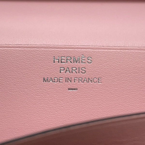 エルメス 長財布 ベアンスフレ ローズサクラ/ブーゲンビリア/シルバー金具 タデラクト/リザード X刻印