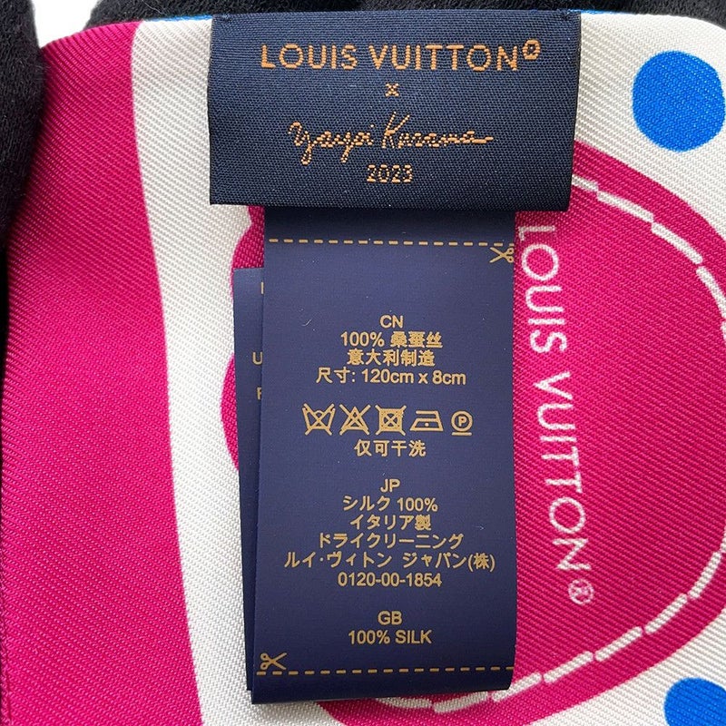 ルイヴィトン スカーフ バンドー・インフィニティドット LV×YK シルク M78290 LOUIS VUITTON 草間彌生 コラボ
