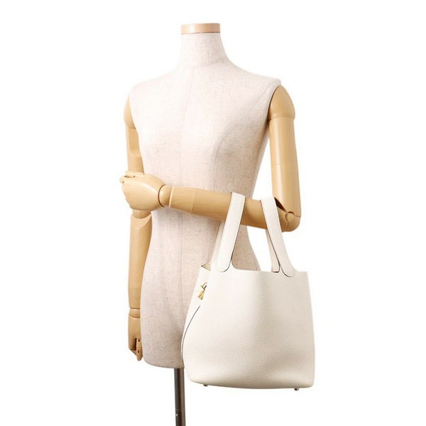 エルメス ハンドバッグ ピコタンロックMM ナタ/ゴールド金具 トリヨンクレマンス B刻印