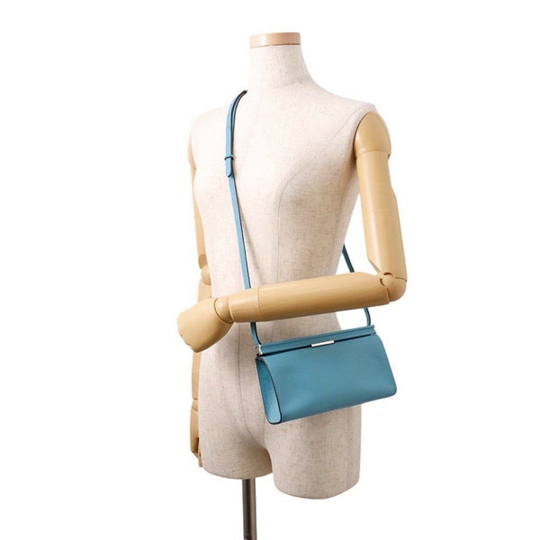 エルメス ショルダーバッグ クリックH 21 ブルージーン/シルバー金具 エバーグレイン D刻印