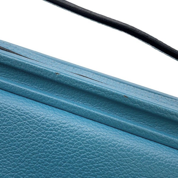 エルメス ショルダーバッグ クリックH 21 ブルージーン/シルバー金具 エバーグレイン D刻印