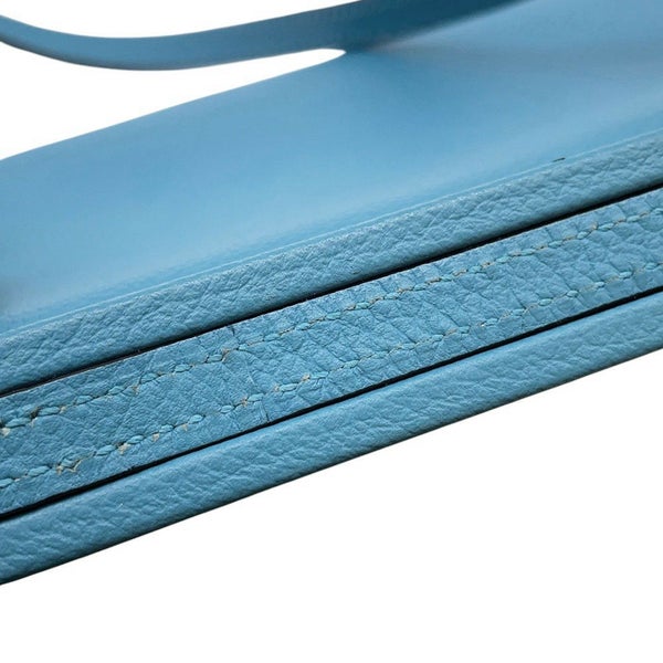 エルメス ショルダーバッグ クリックH 21 ブルージーン/シルバー金具 エバーグレイン D刻印