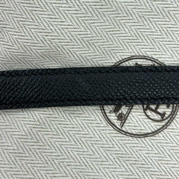 エルメス ハンドバッグ ケリー25 外縫い ブラック/シルバー金具 エプソン W刻印 ２wayショルダー 黒