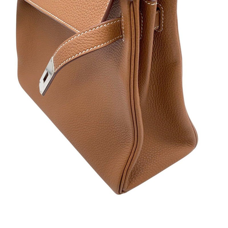 エルメス ハンドバッグ ケリー28 内縫い ゴールド/シルバー金具 トゴ Z刻印 ２wayショルダー
