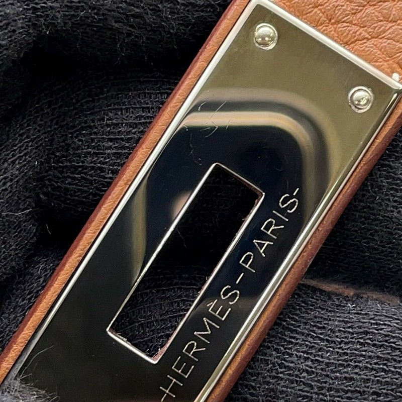 エルメス ハンドバッグ ケリー28 内縫い ゴールド/シルバー金具 トゴ Z刻印 ２wayショルダー