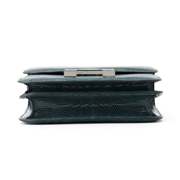 エルメス ミニ コンスタンス3 ヴェールシプレ/シルバー金具 リザードシャイン U刻印