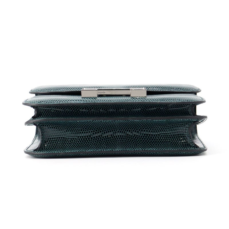 エルメス ミニ コンスタンス3 ヴェールシプレ/シルバー金具 リザードシャイン U刻印
