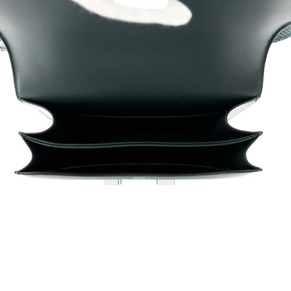 エルメス ミニ コンスタンス3 ヴェールシプレ/シルバー金具 リザードシャイン U刻印