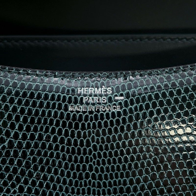 エルメス ミニ コンスタンス3 ヴェールシプレ/シルバー金具 リザードシャイン U刻印