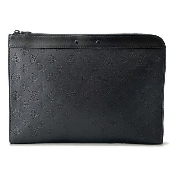 ルイヴィトン クラッチバッグモノグラム・シャドウ ポシェット・ジュール M82080 LOUIS VUITTON ブラック 黒