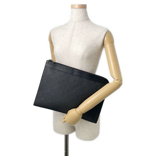 ルイヴィトン クラッチバッグモノグラム・シャドウ ポシェット・ジュール M82080 LOUIS VUITTON ブラック 黒