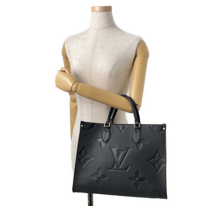 ルイヴィトン トートバッグ モノグラム・アンプラント オンザゴー MM M45595 2way ショルダーバッグ ブラック 黒