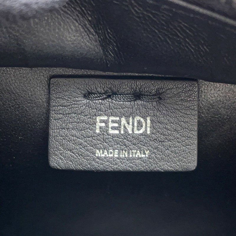 フェンディ ハンドバッグ プチ トロワジュール レザー 8BH333 FENDI 2wayショルダーバッグ 黒