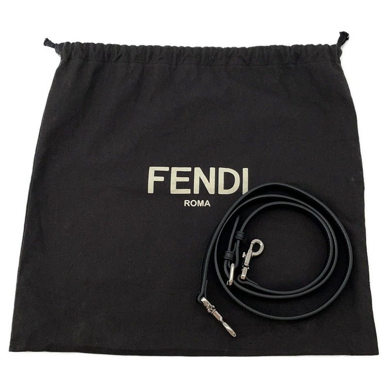 フェンディ ハンドバッグ プチ トロワジュール レザー 8BH333 FENDI 2wayショルダーバッグ 黒