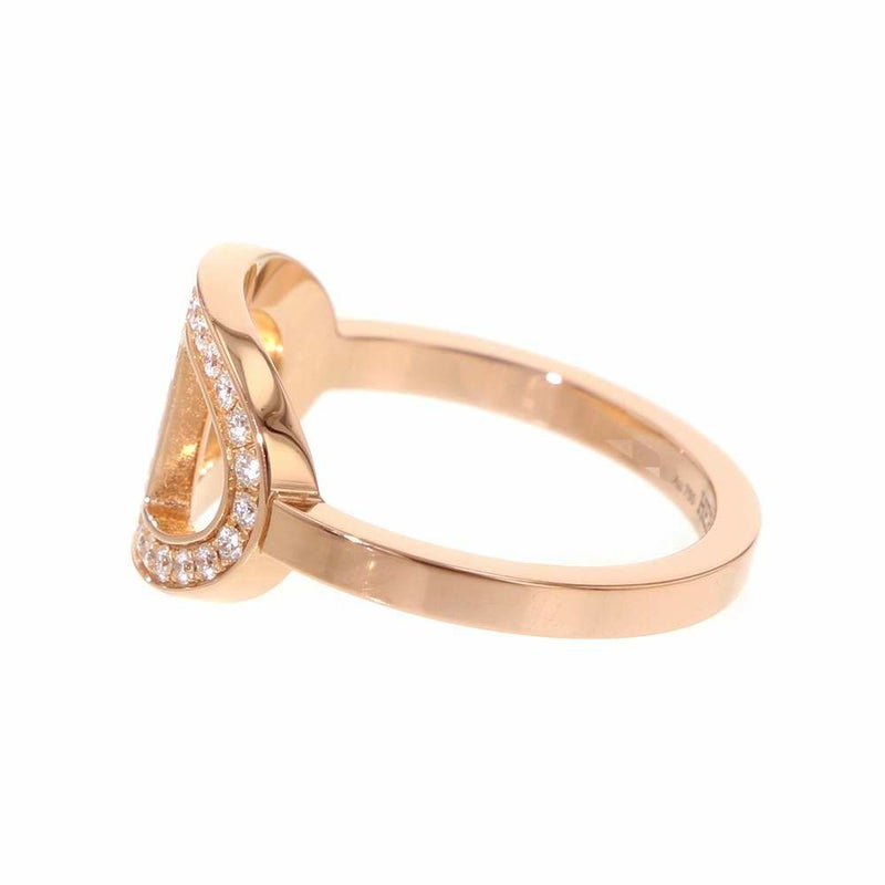 エルメス リング シェーヌ・ダンクル・コントゥールMM ダイヤモンド 33P 0.21ct K18PGピンクゴールド サイズ51 指輪 ジュエリー