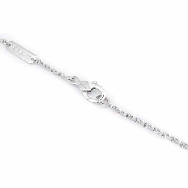 ヴァンクリーフ&アーペル ネックレス ヴィンテージ アルハンブラ ギヨシェ ダイヤ 1P K18WG VCARP6L800 2020年ホリデー限定