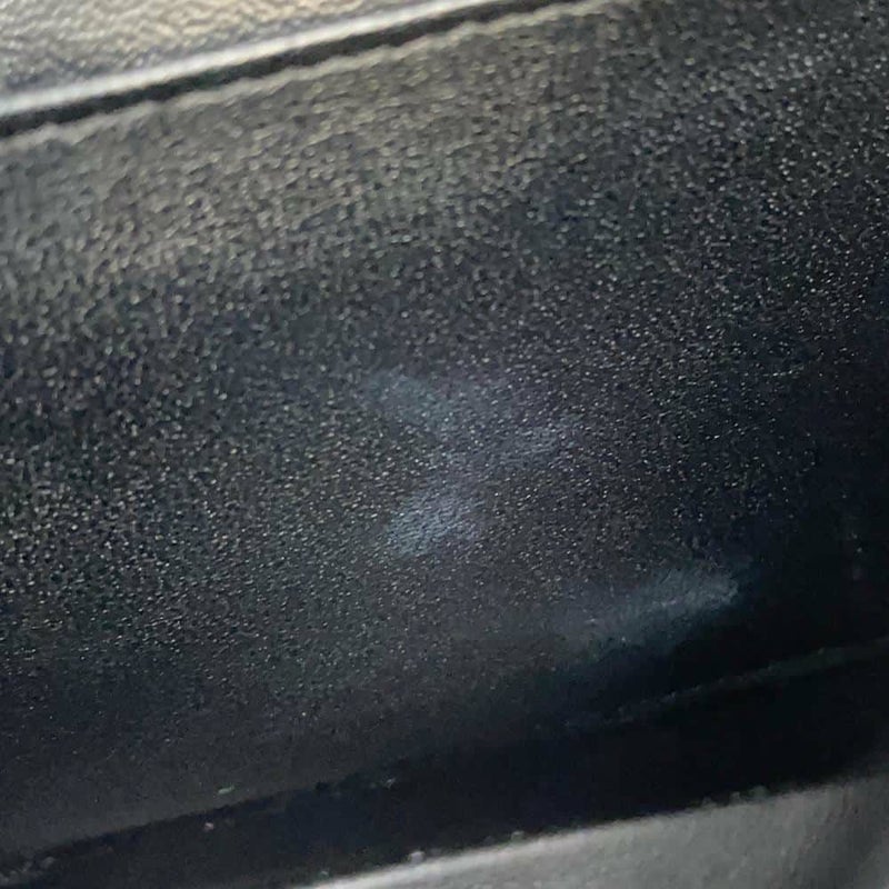 シャネル チェーンショルダーバッグ マトラッセ25 ココマーク ダブルチェーン キャビアスキン A01112 CHANEL 黒