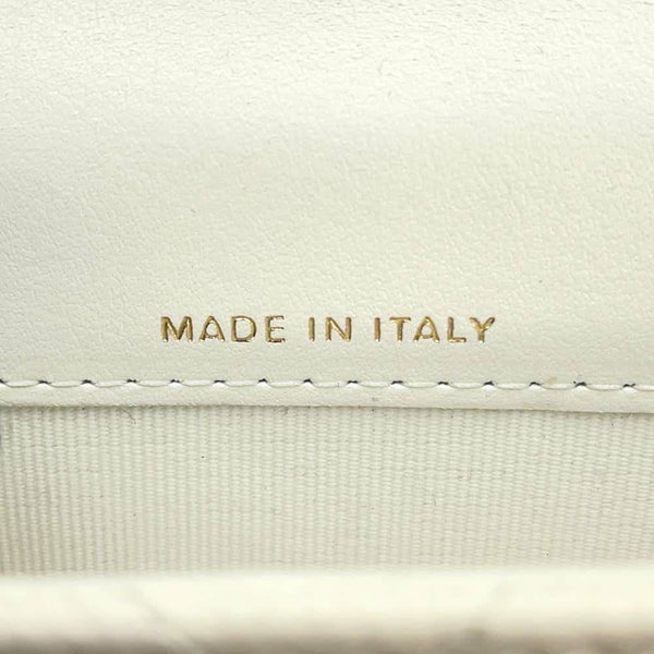 シャネル ボディバッグ ココマーク マトラッセ リボンチェーン ベルトバッグ キャビアスキン AP3352 CHANEL 白