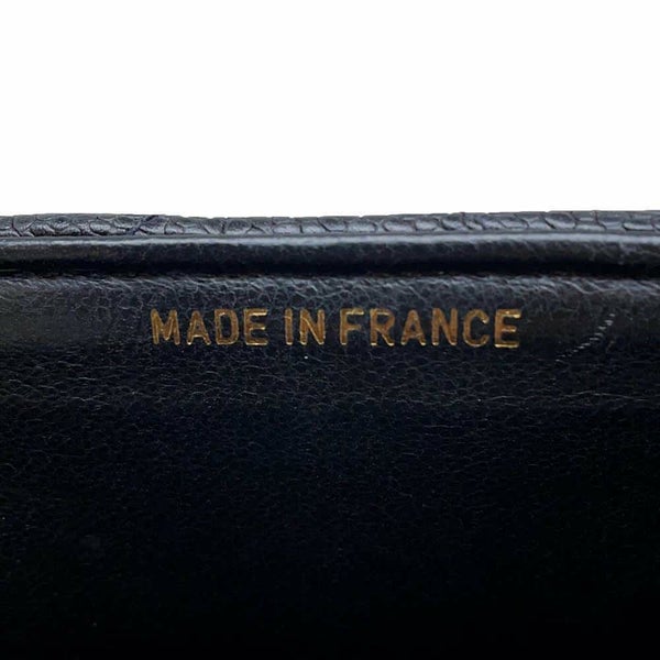 シャネル チェーンショルダーバッグ Vステッチ ココマーク キャビアスキン CHANEL 黒