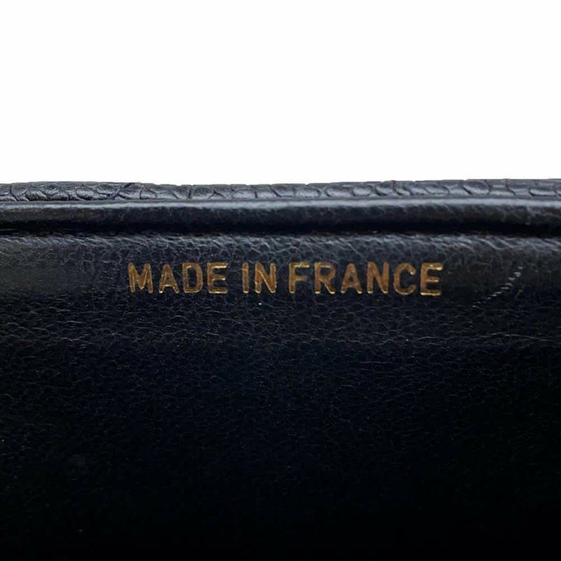 シャネル チェーンショルダーバッグ Vステッチ ココマーク キャビアスキン CHANEL 黒