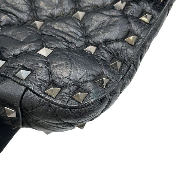 ヴァレンティノ・ガラヴァーニ ハンドバッグ ロックスタッズ スパイク VALENTINO 2wayチェーンショルダーバッグ 黒