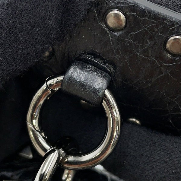 ヴァレンティノ・ガラヴァーニ ハンドバッグ ロックスタッズ スパイク VALENTINO 2wayチェーンショルダーバッグ 黒