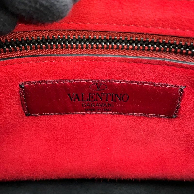 ヴァレンティノ・ガラヴァーニ ハンドバッグ ロックスタッズ スパイク VALENTINO 2wayチェーンショルダーバッグ 黒