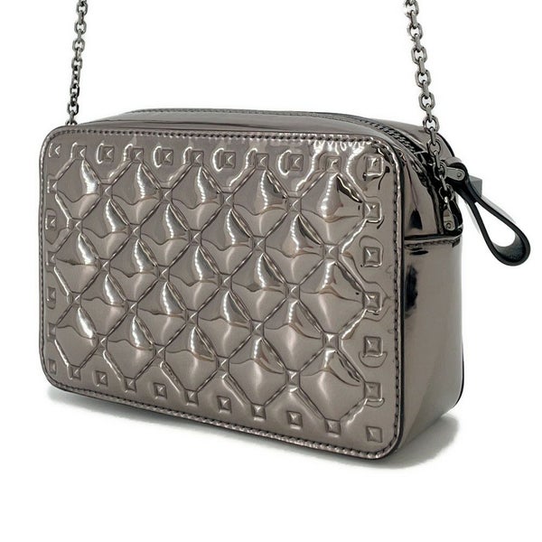 ヴァレンティノ・ガラヴァーニ チェーンショルダーバッグ エンボス ロックスタッズ パテント QW0P0R59IIZ VALENTINO